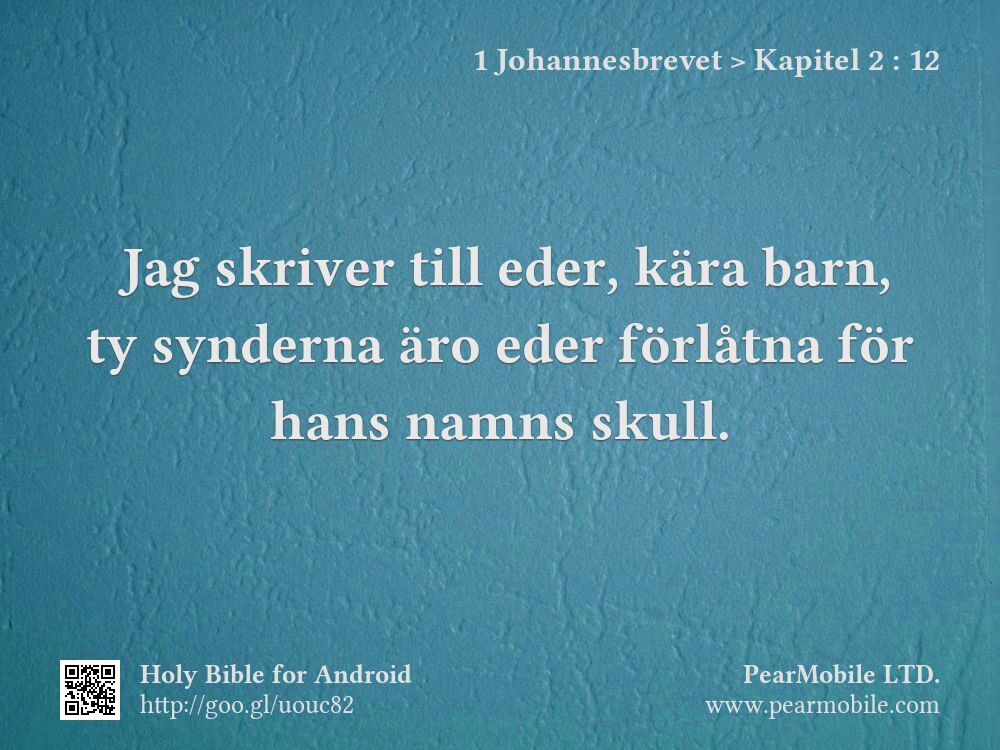 1 Johannesbrevet, Kapitel 2:12